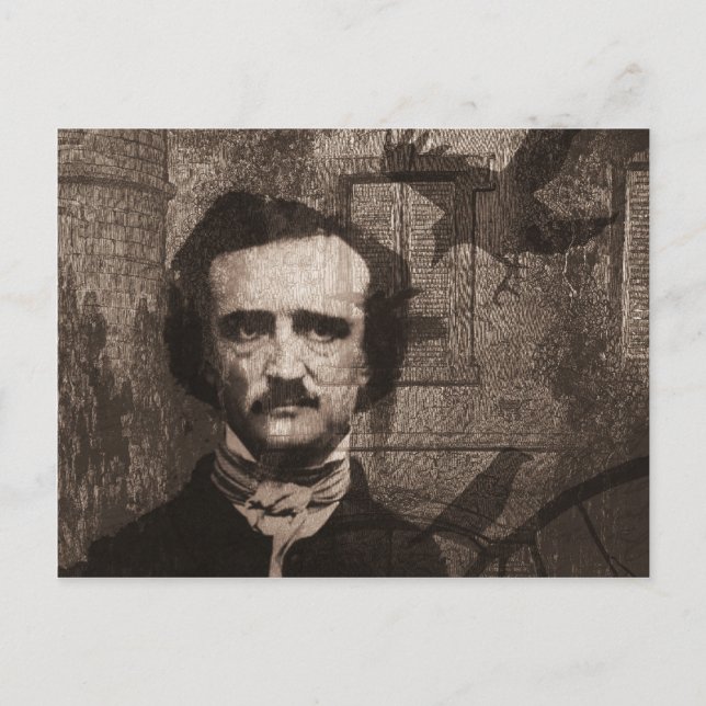 Edgar Allan Poe Vykort (Framsida)