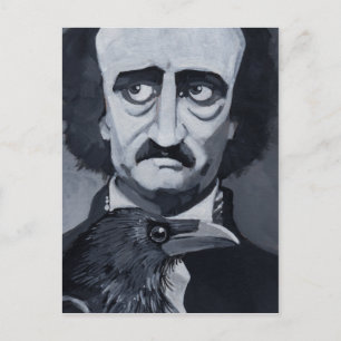 Edgar Allan Poe, vykort för korpen