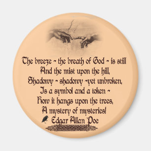Edgar Allan Poes citationstecken Magnet