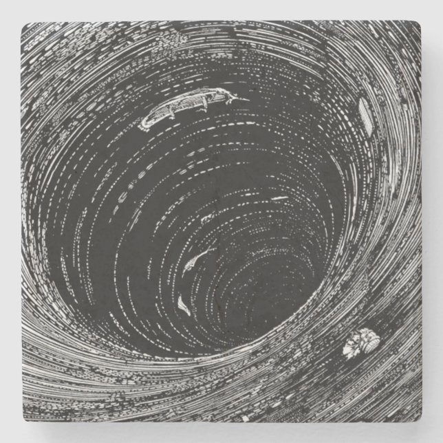 Edgar Allan Poe's Descent in i Maelstrom Stenunderlägg (Framsidan)