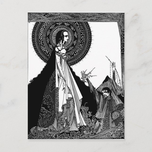 Edgar Allan Poes Ligeia Vykort (Framsida)