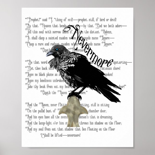 Edgar Allan Poe's Raven Poster (Framsidan)