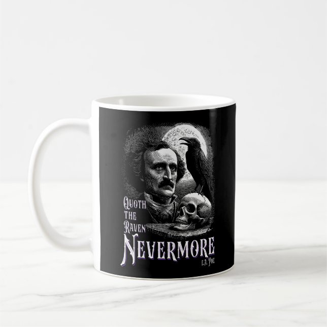 Edgar Allan Poes's Raven Ickmore Kaffemugg (Vänster)