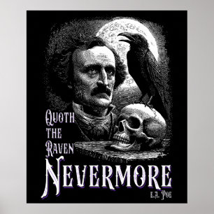 Edgar Allan Poes's Raven Ickmore Poster