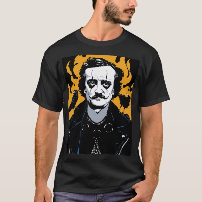 Edgar Allen Crowe T Shirt (Framsida)