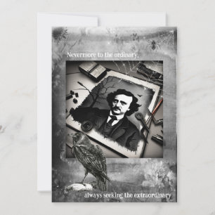 Edgar Allen Poe Card Inbjudningar