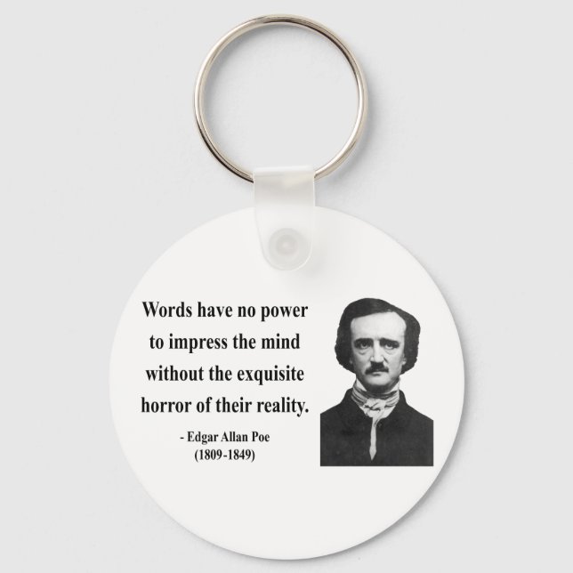 Edgar Allen Poe Citat 4b Nyckelring (Framsida)