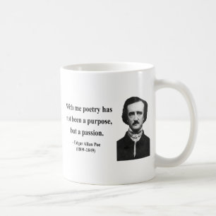 Edgar Allen Poe citationstecken 11b Kaffemugg