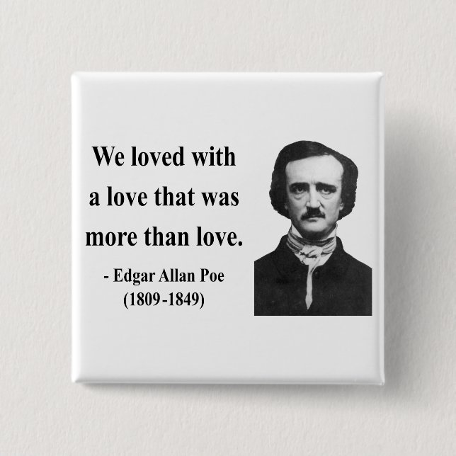 Edgar Allen Poe citationstecken 12b Knapp (Framsida)