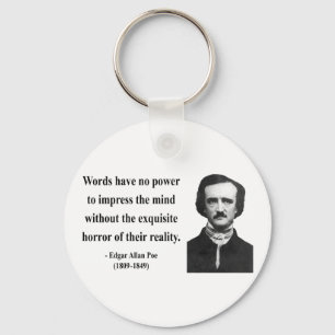 Edgar Allen Poe citationstecken 4b Nyckelring