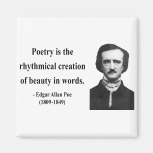Edgar Allen Poe citationstecken 5b Magnet
