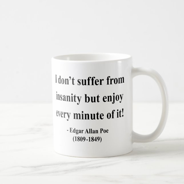 Edgar Allen Poe citationstecken 6a Kaffemugg (Höger)