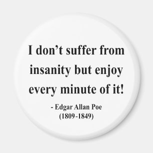 Edgar Allen Poe citationstecken 6a Magnet