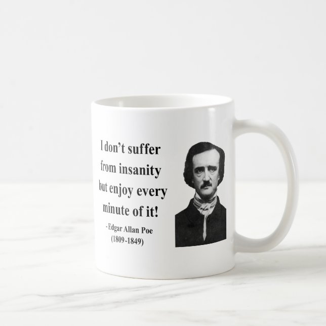Edgar Allen Poe citationstecken 6b Kaffemugg (Höger)