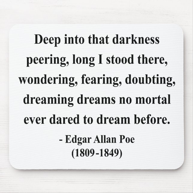 Edgar Allen Poe citationstecken 8a Musmatta (Framsidan)