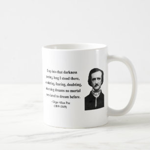 Edgar Allen Poe citationstecken 8b Kaffemugg