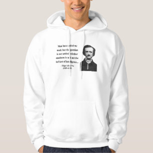 Edgar Allen Poe citationstecken 9b Tröja Med Luva