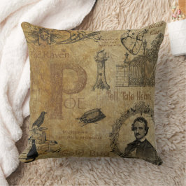 Edgar Allen Poe Dekorativ kudde