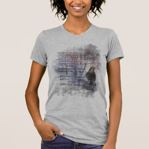 Edgar Allen Poe Dikt Quote Raven Tee