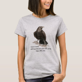 Edgar Allen Poe Insanity Quote Vintage Photo Tee Shirt