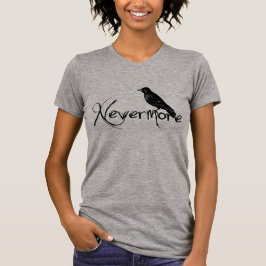 Edgar Allen Poe korpsvarta Nevermore Halloween T-shirt