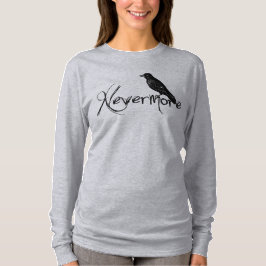 Edgar Allen Poe korpsvarta Nevermore Halloween Tee Shirt