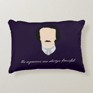 Edgar Allen Poe "kudder den geniala" brytningen Prydnadskudde