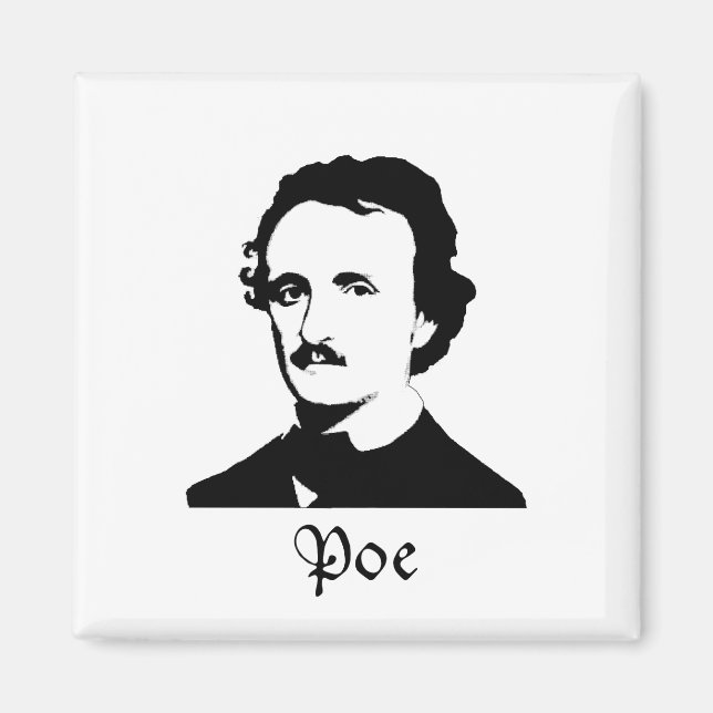 Edgar Allen Poe Magnet (Framsidan)