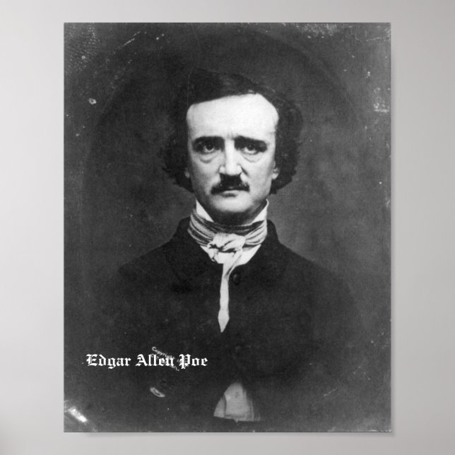 Edgar Allen Poe Poster 10 x 7,5 (Framsidan)