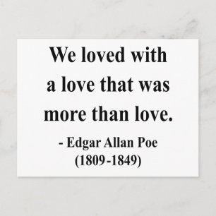 Edgar Allen Poe Quote 12a Vykort