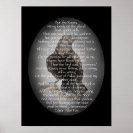 Edgar Allen Poe Raven Dikt, trots detta citat Poster
