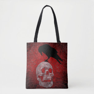 Edgar Allen Poe, raven Gothic Design Tygkasse
