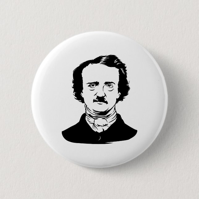 Edgar Allen Poe Raven Knapp (Framsida)