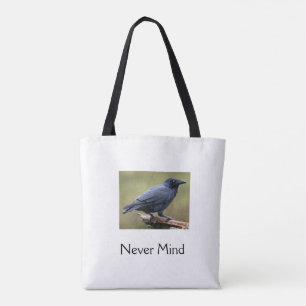 Edgar Allen Poe Raven Never Mind-handväskan Tygkasse