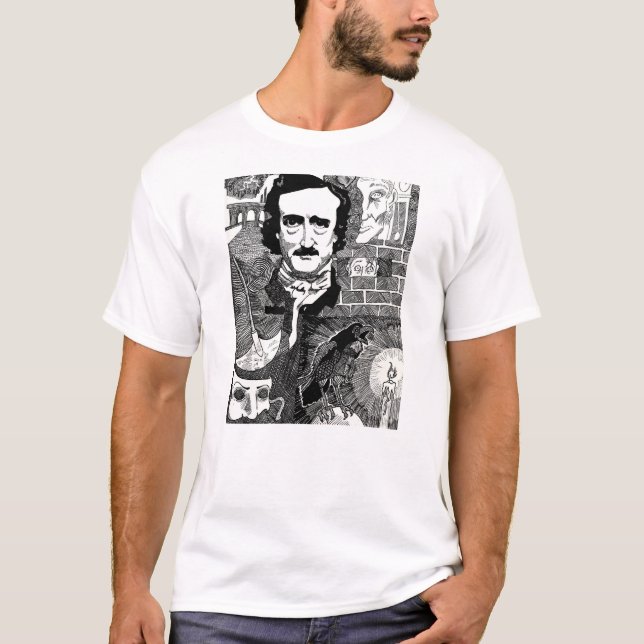 Edgar Allen Poe T-shirt (Framsida)