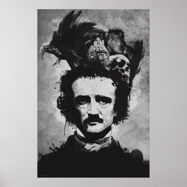 Edgar Allen Poes tanke Poster (Framsidan)