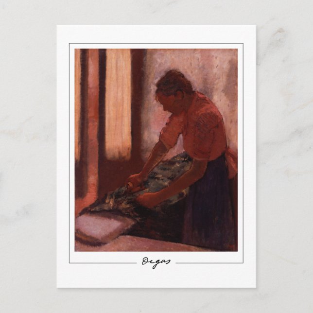 Edgar Degas #14 - Finkonstkort Vykort (Framsida)