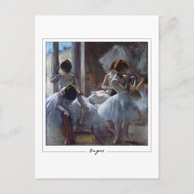 Edgar Degas #1 - Finkonstkort Vykort (Framsida)