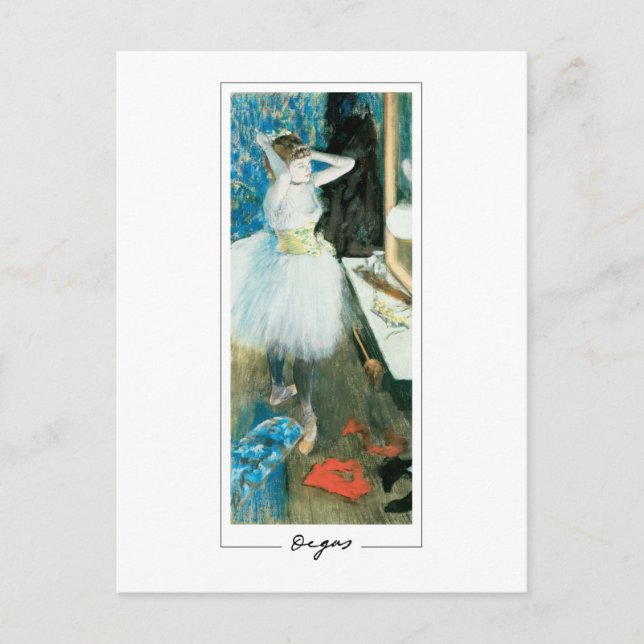 Edgar Degas #27-2 - Finkonstkort Vykort (Framsida)