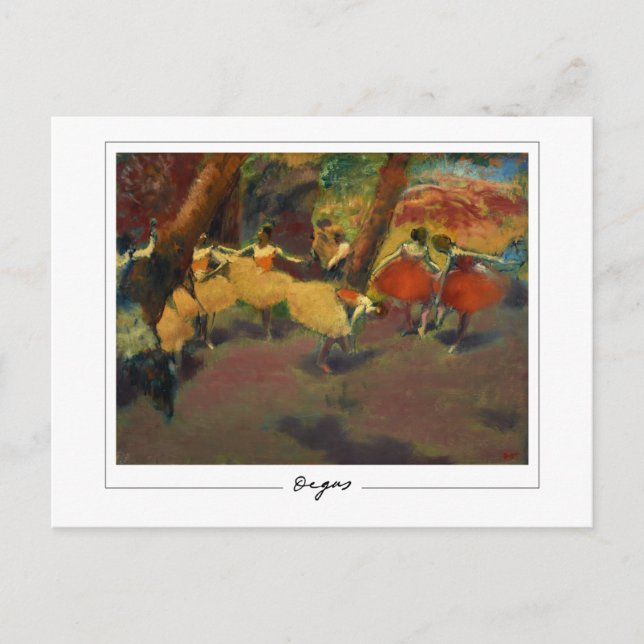 Edgar Degas #28-2 - Finkonstkort Vykort (Framsida)