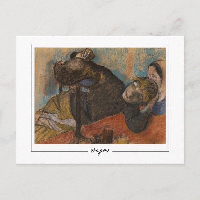 Edgar Degas #408-2 - Finkonstkort Vykort (Framsida)