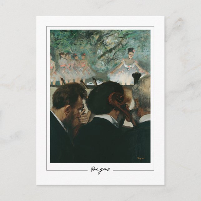 Edgar Degas #5-2 - Finkonstkort Vykort (Framsida)