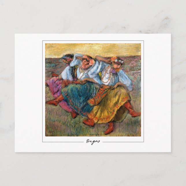 Edgar Degas #6-2 - Finkonstkort Vykort (Framsida)