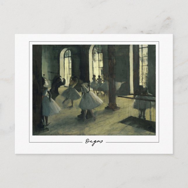 Edgar Degas #7-2 - Finkonstkort Vykort (Framsida)