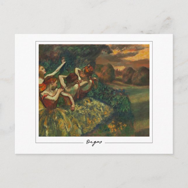 Edgar Degas #9 - Finkonstkort Vykort (Framsida)