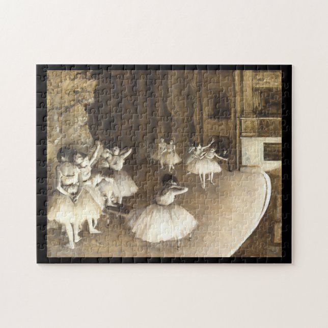 Edgar Degas | Återkallande av lastpall på scenen Pussel (Horisontell)