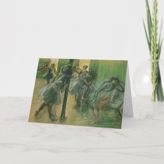 Edgar Degas att repetera för | dansare Kort (Framsida)