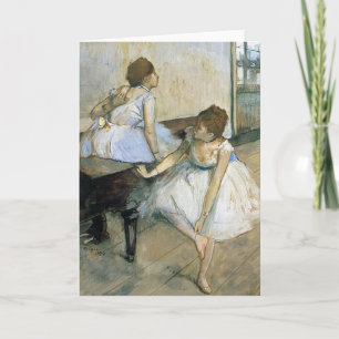 Edgar Degas - att vila för dansare Helgkort