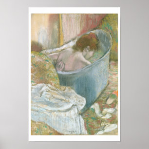 Edgar Degas badet Poster