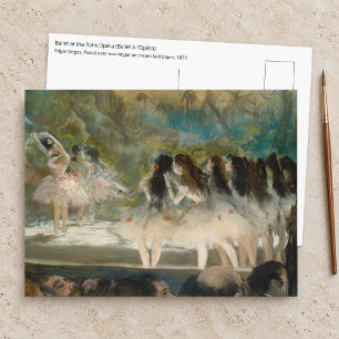 Edgar Degas - Balett på Parisoperan Vykort